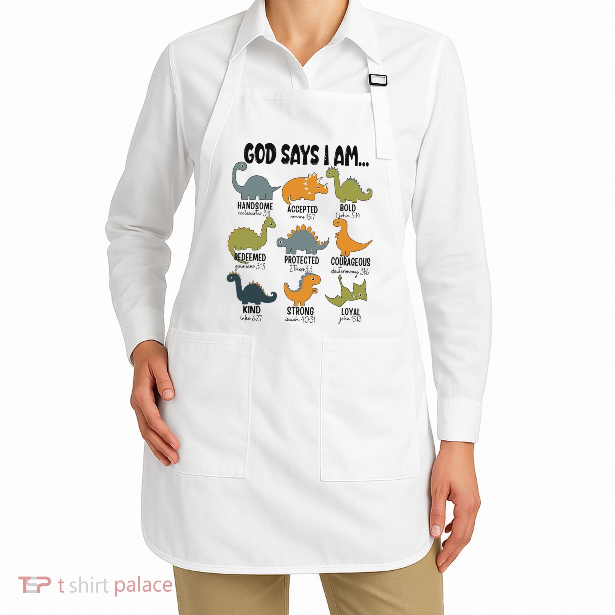 God Says I Am Handsome Apron