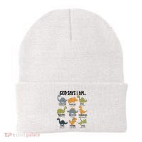 God Says I Am Handsome Beanie thumb 0