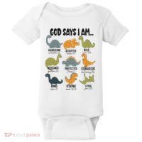 God Says I Am Handsome Baby Bodysuit thumb 0