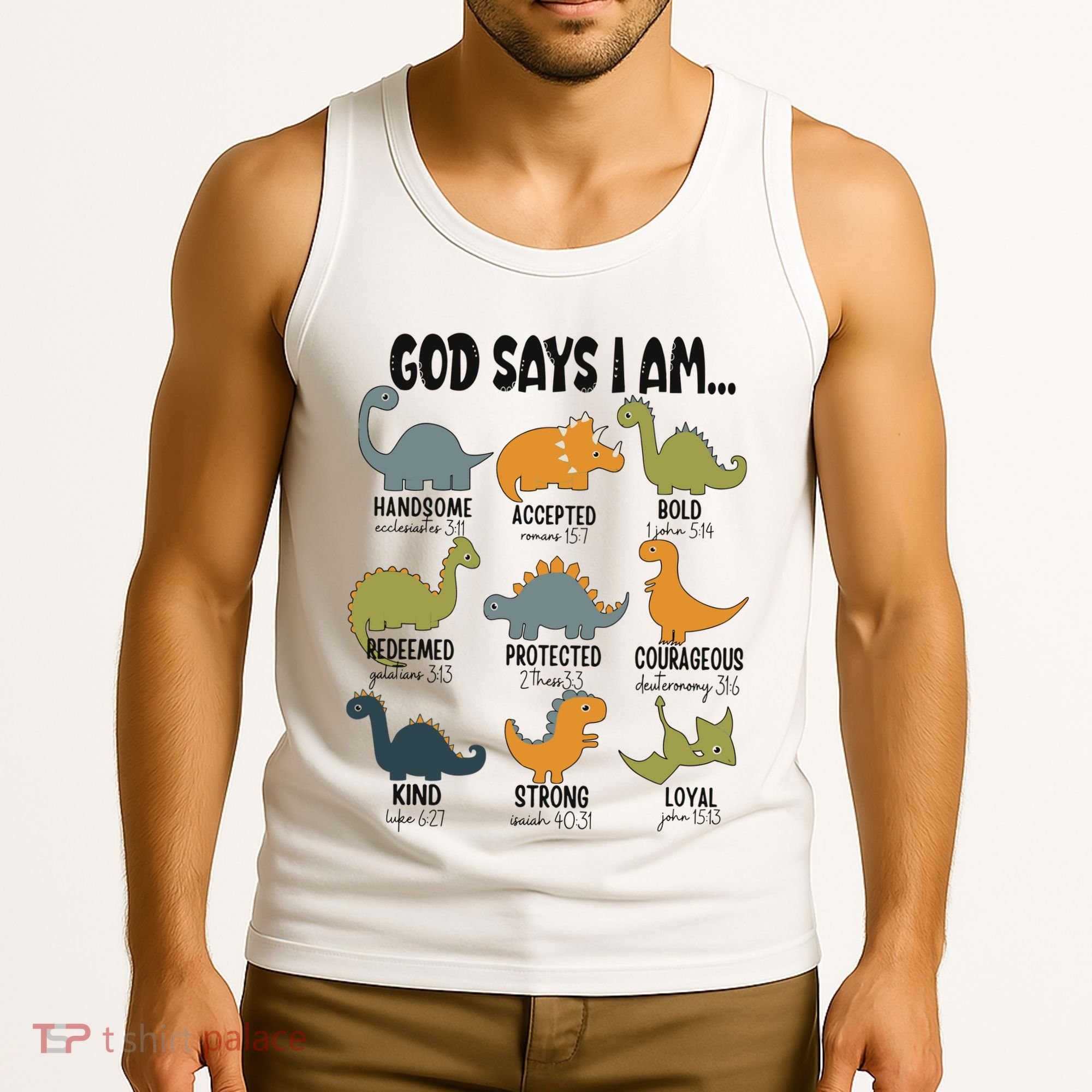 God Says I Am Handsome Tank Top