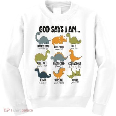 God Says I Am Handsome Kids Sweatshirt