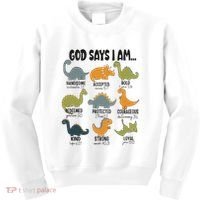 God Says I Am Handsome Kids Sweatshirt thumb 0