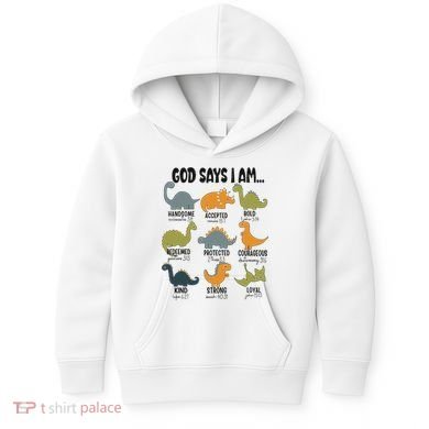 God Says I Am Handsome Kids Hoodie