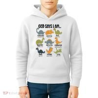 God Says I Am Handsome Kids Hoodie thumb 4