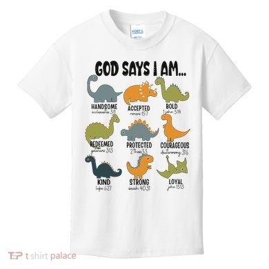 God Says I Am Handsome Kids T-Shirt