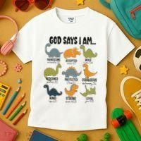 God Says I Am Handsome Kids T-Shirt thumb 3