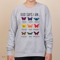 God Says I Am Special Bible Verse Religious Christian Women's Sweatshirt thumb 0