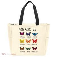 God Says I Am Special Bible Verse Religious Christian Tote Bag thumb 0