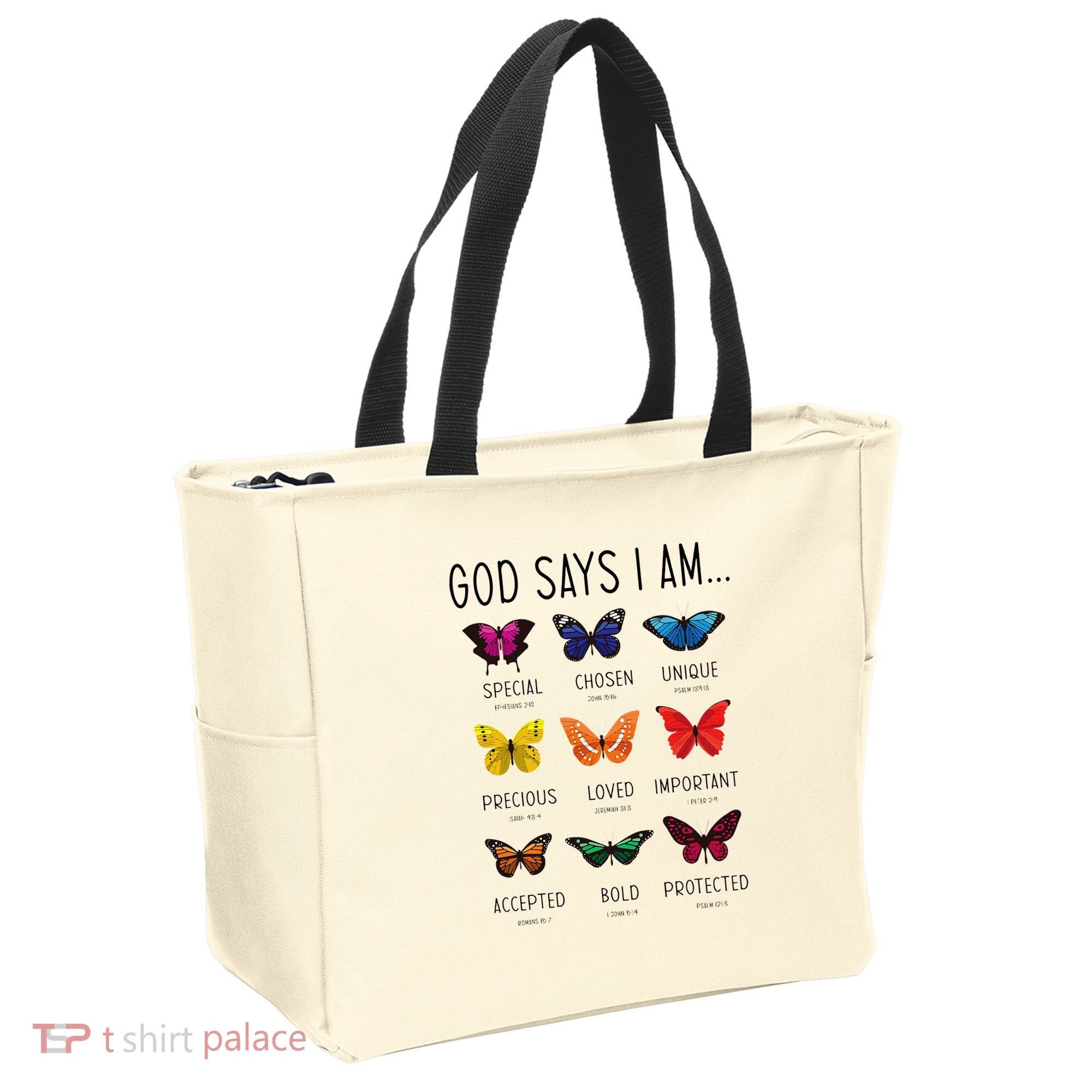 God Says I Am Special Bible Verse Religious Christian Tote Bag