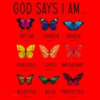 God Says I Am Special Bible Verse Religious Christian Santa Hat thumb 1