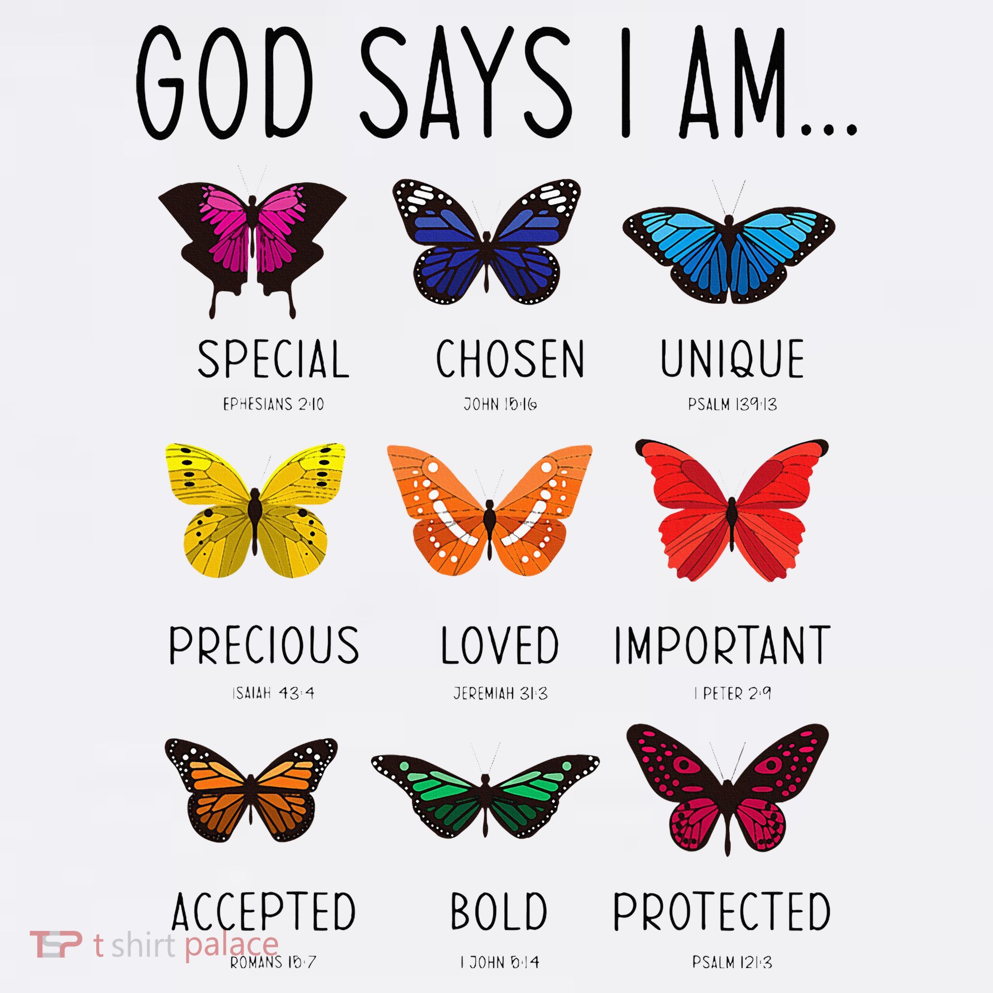 God Says I Am Special Bible Verse Religious Christian Long Sleeve Shirt