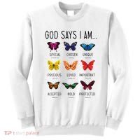 God Says I Am Special Bible Verse Religious Christian Sweatshirt thumb 0