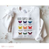 God Says I Am Special Bible Verse Religious Christian Sweatshirt thumb 2