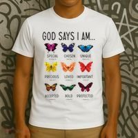 God Says I Am Special Bible Verse Religious Christian T-Shirt thumb 3