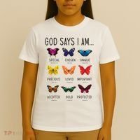 God Says I Am Special Bible Verse Religious Christian T-Shirt thumb 4