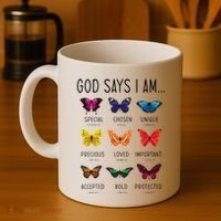 God Says I Am Special Bible Verse Religious Christian Coffee Mug thumb 4