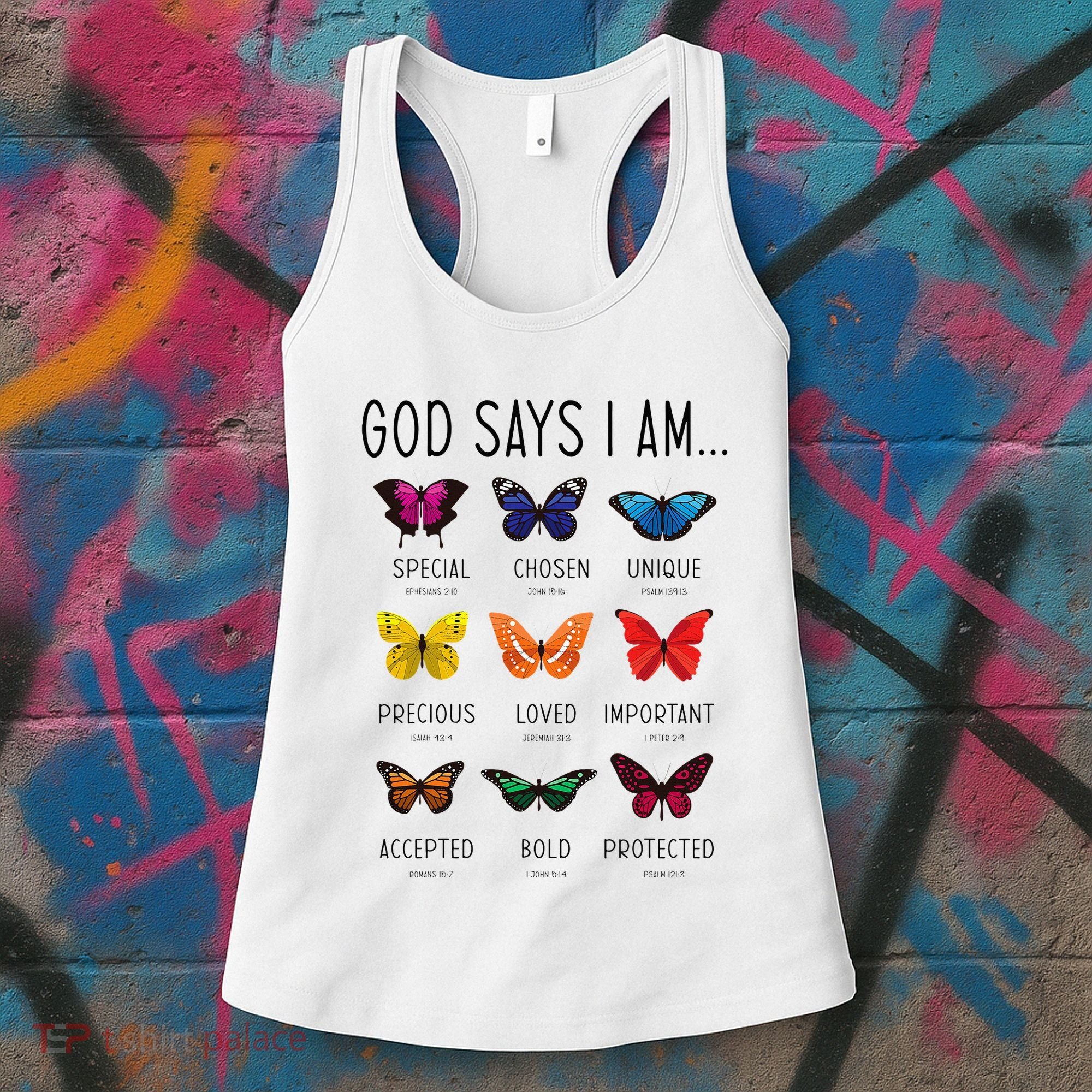 God Says I Am Special Bible Verse Religious Christian Women's Tank Top