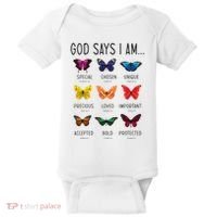 God Says I Am Special Bible Verse Religious Christian Baby Bodysuit thumb 0