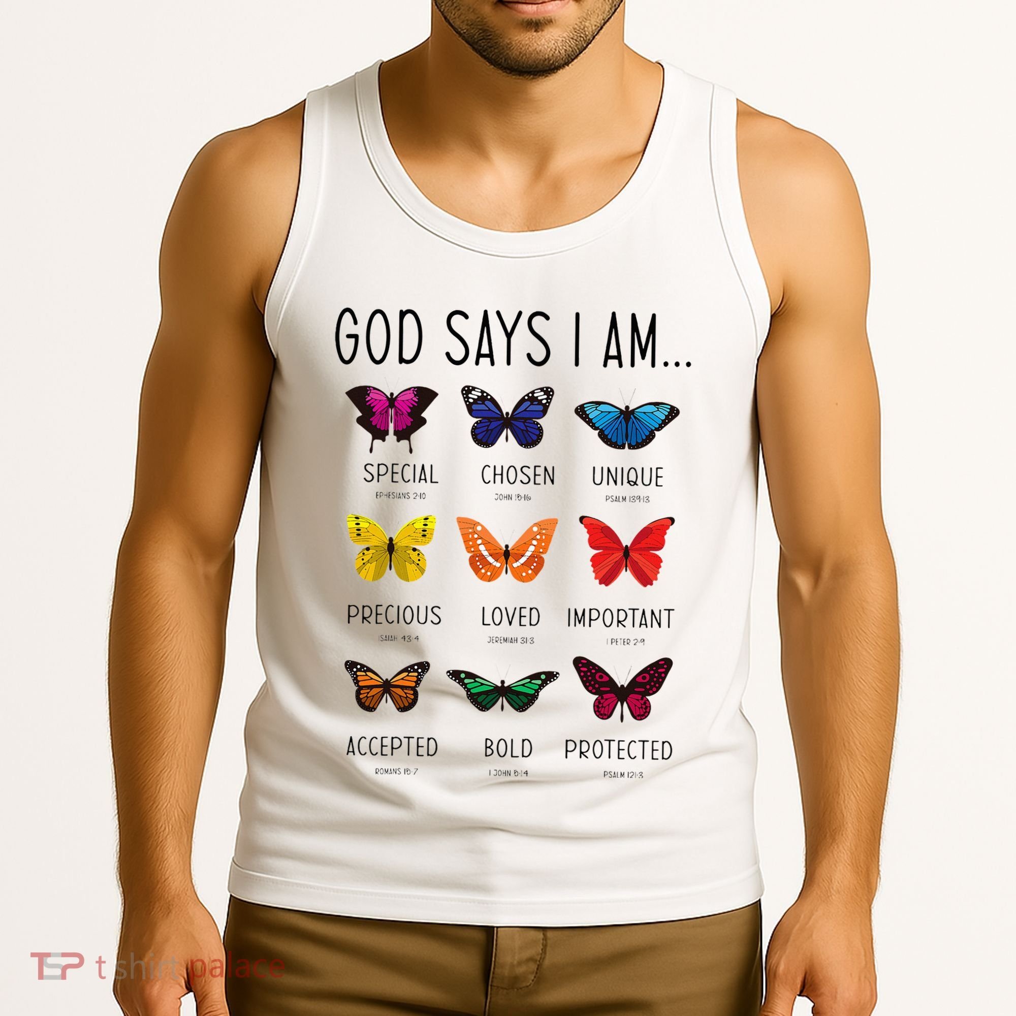 God Says I Am Special Bible Verse Religious Christian Tank Top