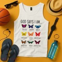 God Says I Am Special Bible Verse Religious Christian Tank Top thumb 4