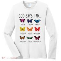 God Says I Am Special Bible Verse Religious Christian Women's Long Sleeve Shirt thumb 0