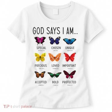 God Says I Am Special Bible Verse Religious Christian Women's T-Shirt