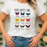 God Says I Am Special Bible Verse Religious Christian Women's T-Shirt thumb 2