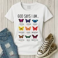 God Says I Am Special Bible Verse Religious Christian Women's T-Shirt thumb 3