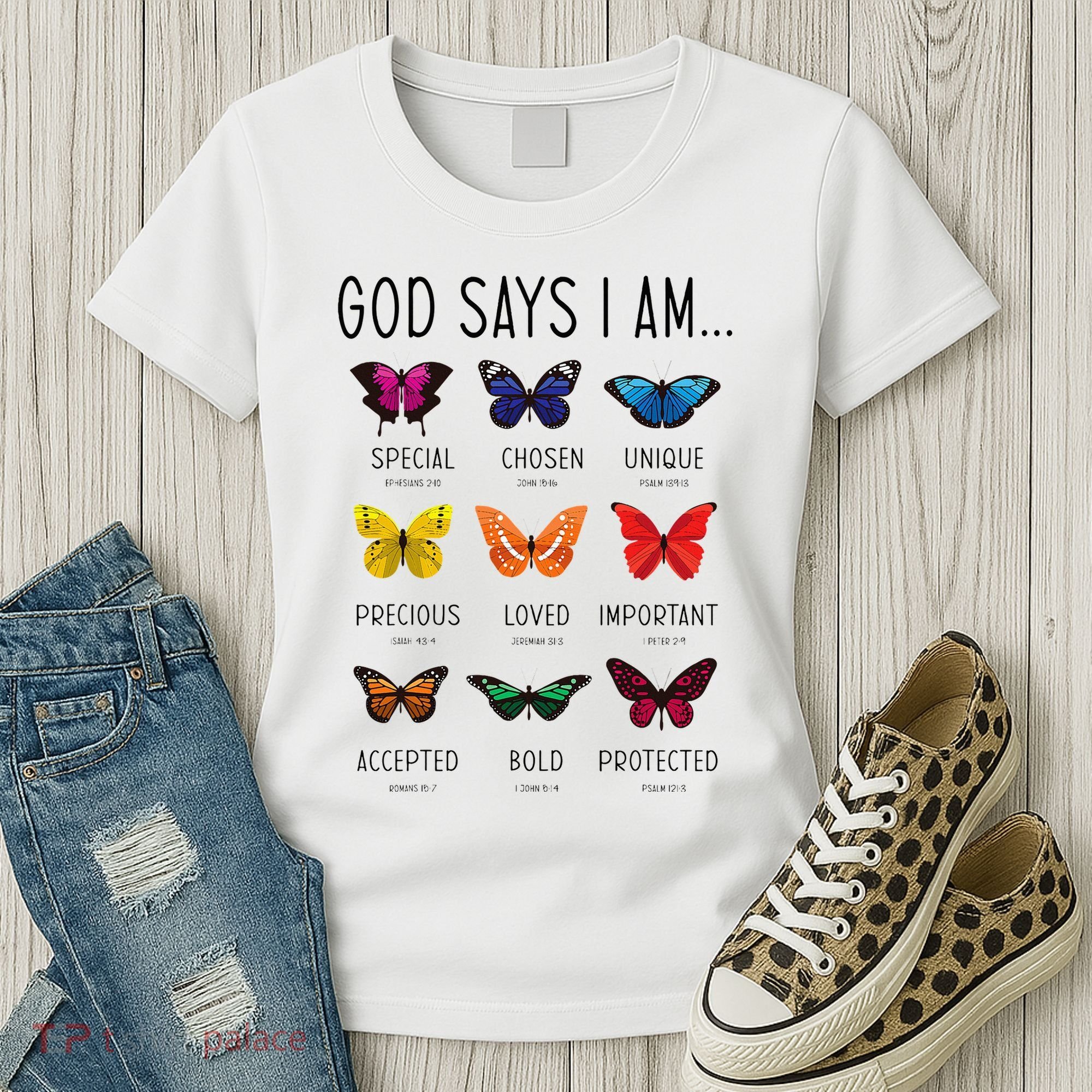 God Says I Am Special Bible Verse Religious Christian Women's T-Shirt