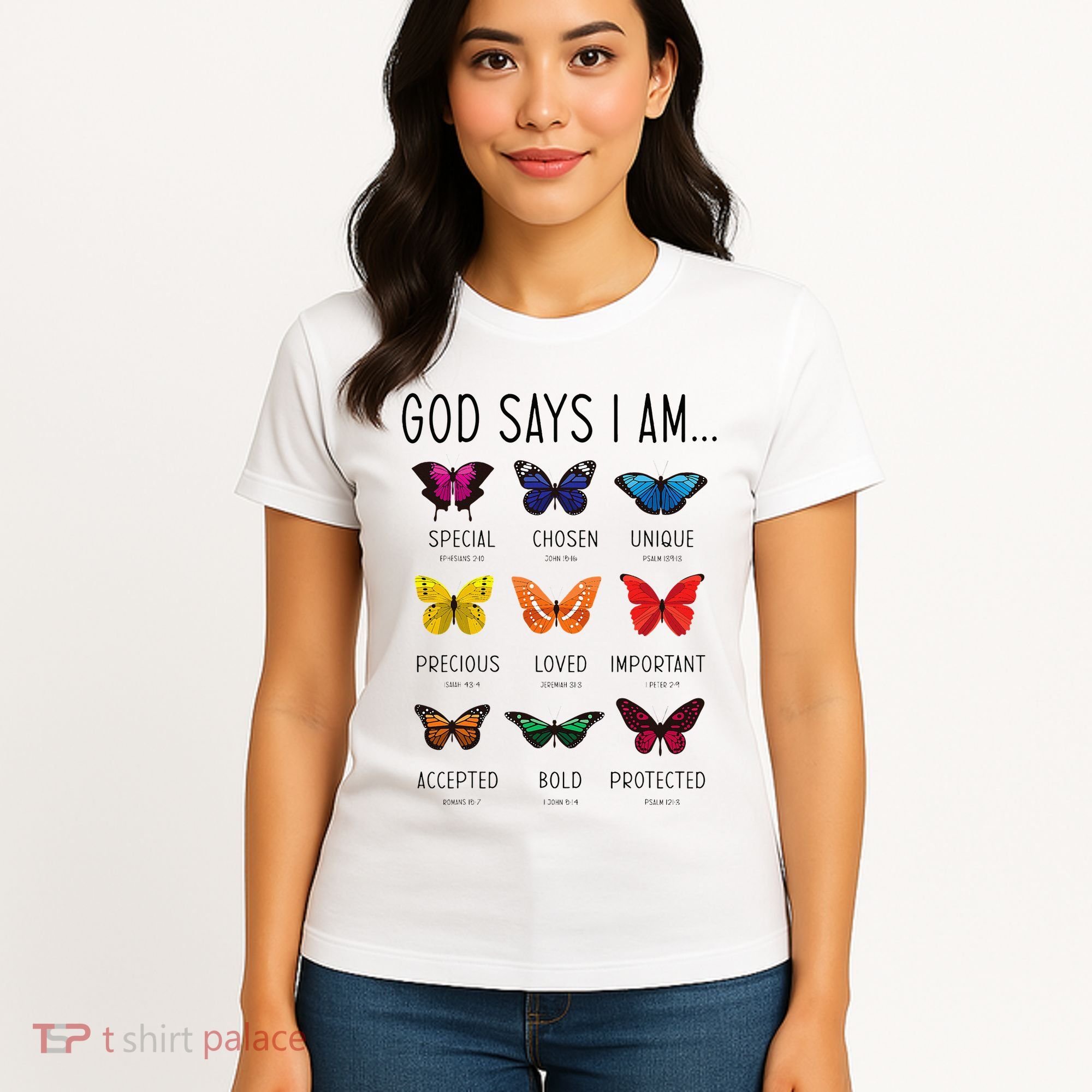 God Says I Am Special Bible Verse Religious Christian Women's T-Shirt