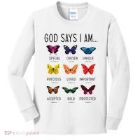 God Says I Am Special Bible Verse Religious Christian Kids Long Sleeve Shirt thumb 0