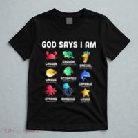 God Says I Am Sea Animals Ocean Christian Funny T-Shirt thumb 5