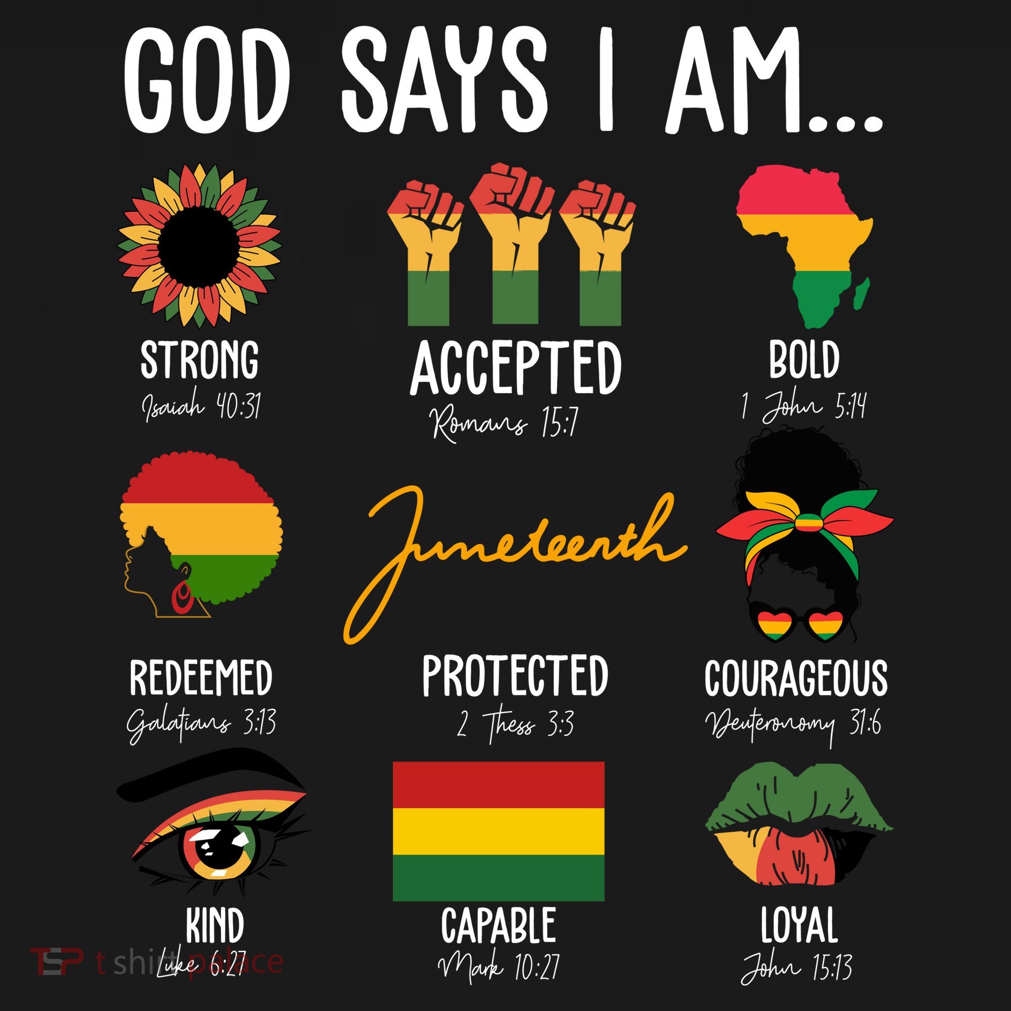 God Says I Am Celebrating Black Freedom 1865 Juneteenth Women's Hoodie