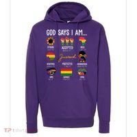 God Says I Am Celebrating Black Freedom 1865 Juneteenth Hoodie thumb 0