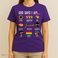 God Says I Am Celebrating Black Freedom 1865 Juneteenth T-Shirt thumb 4
