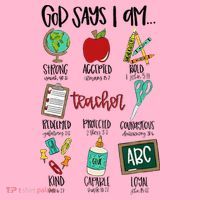 God Says I Am Teacher Coaster thumb 2