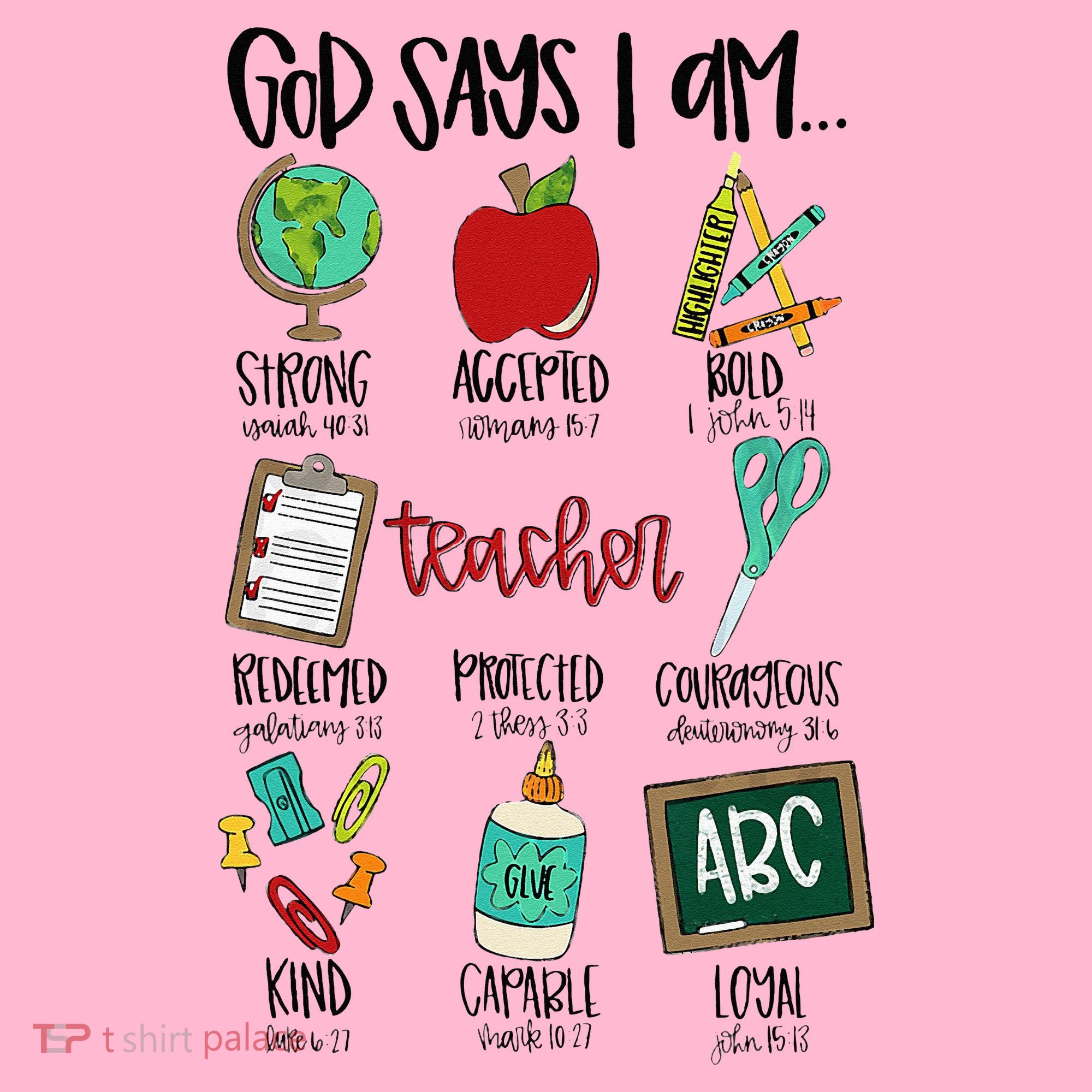 God Says I Am Teacher Coaster
