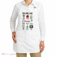 God Says I Am Teacher Apron thumb 2