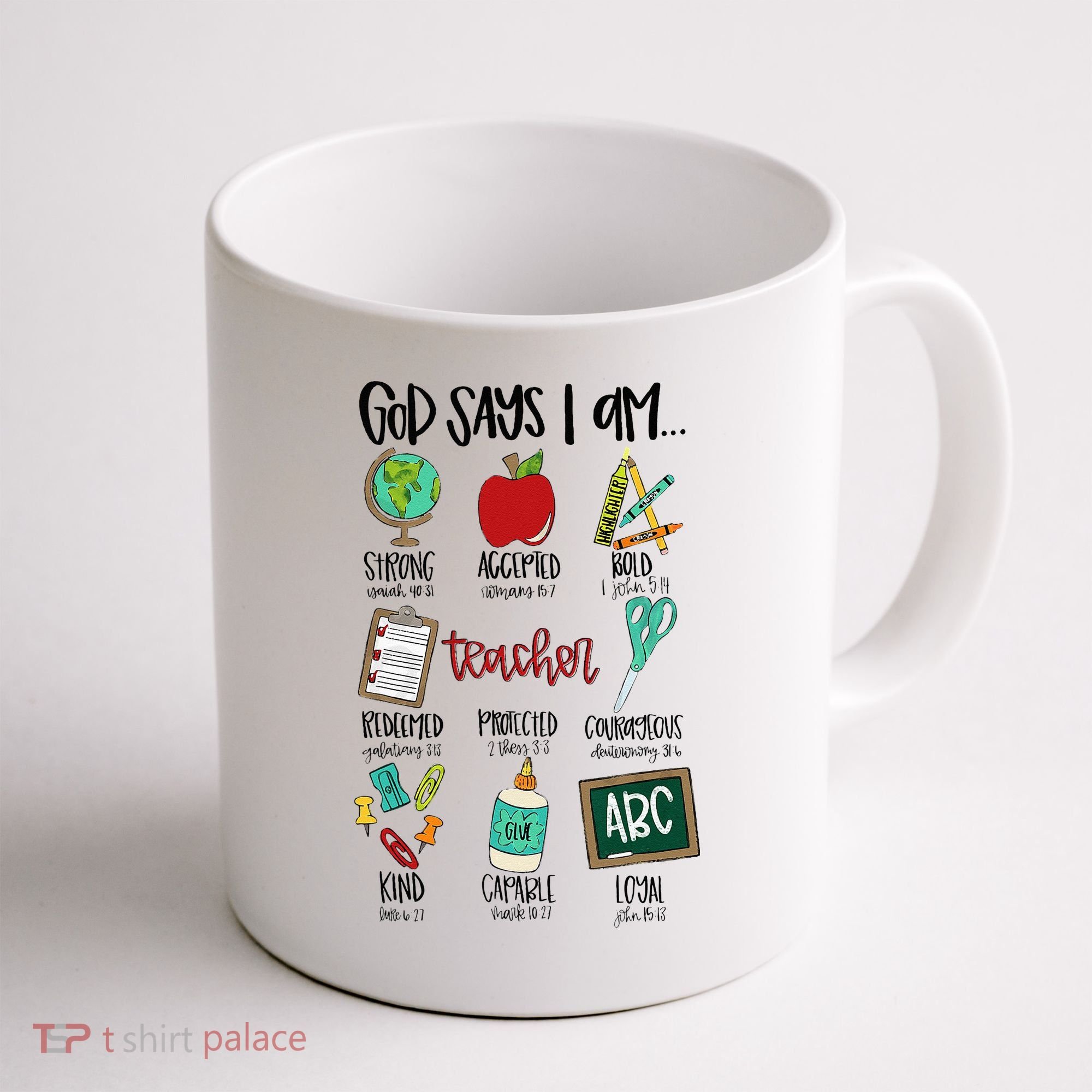 God Says I Am Teacher Coffee Mug