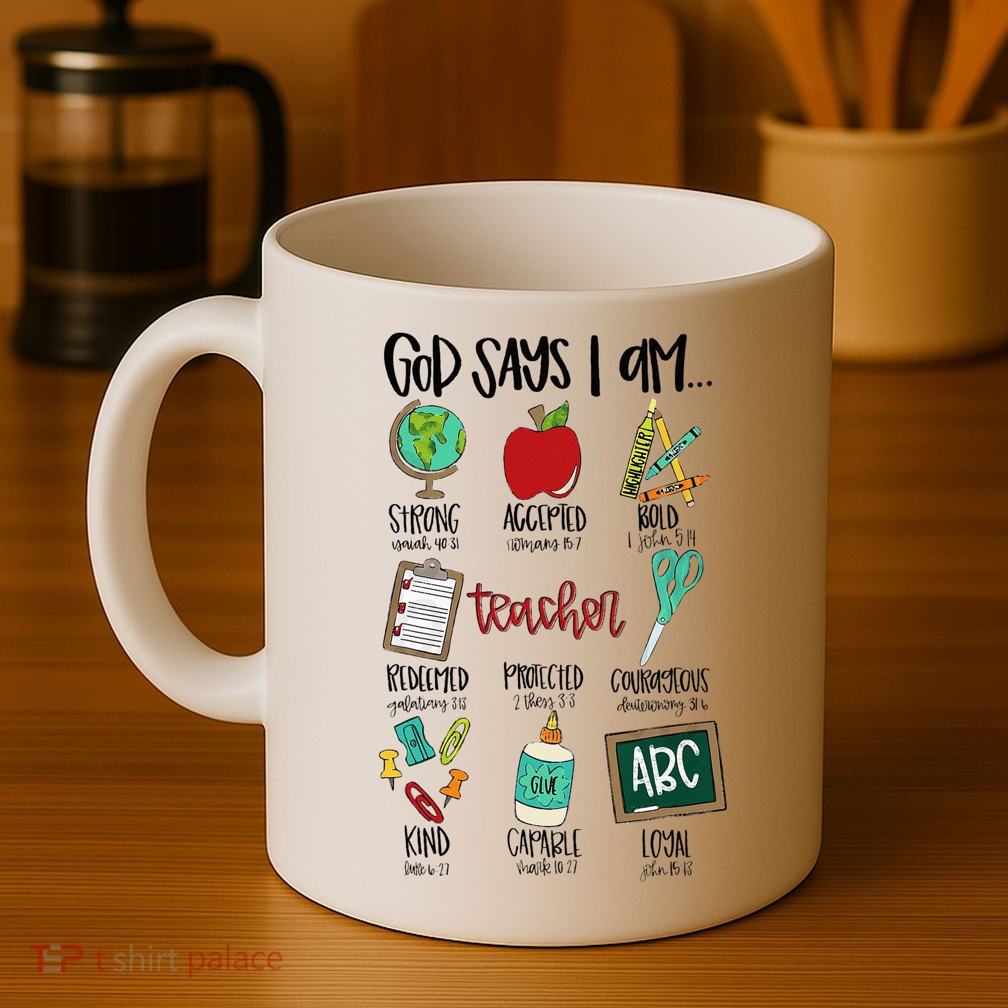 God Says I Am Teacher Coffee Mug