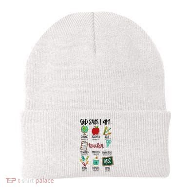 God Says I Am Teacher Beanie