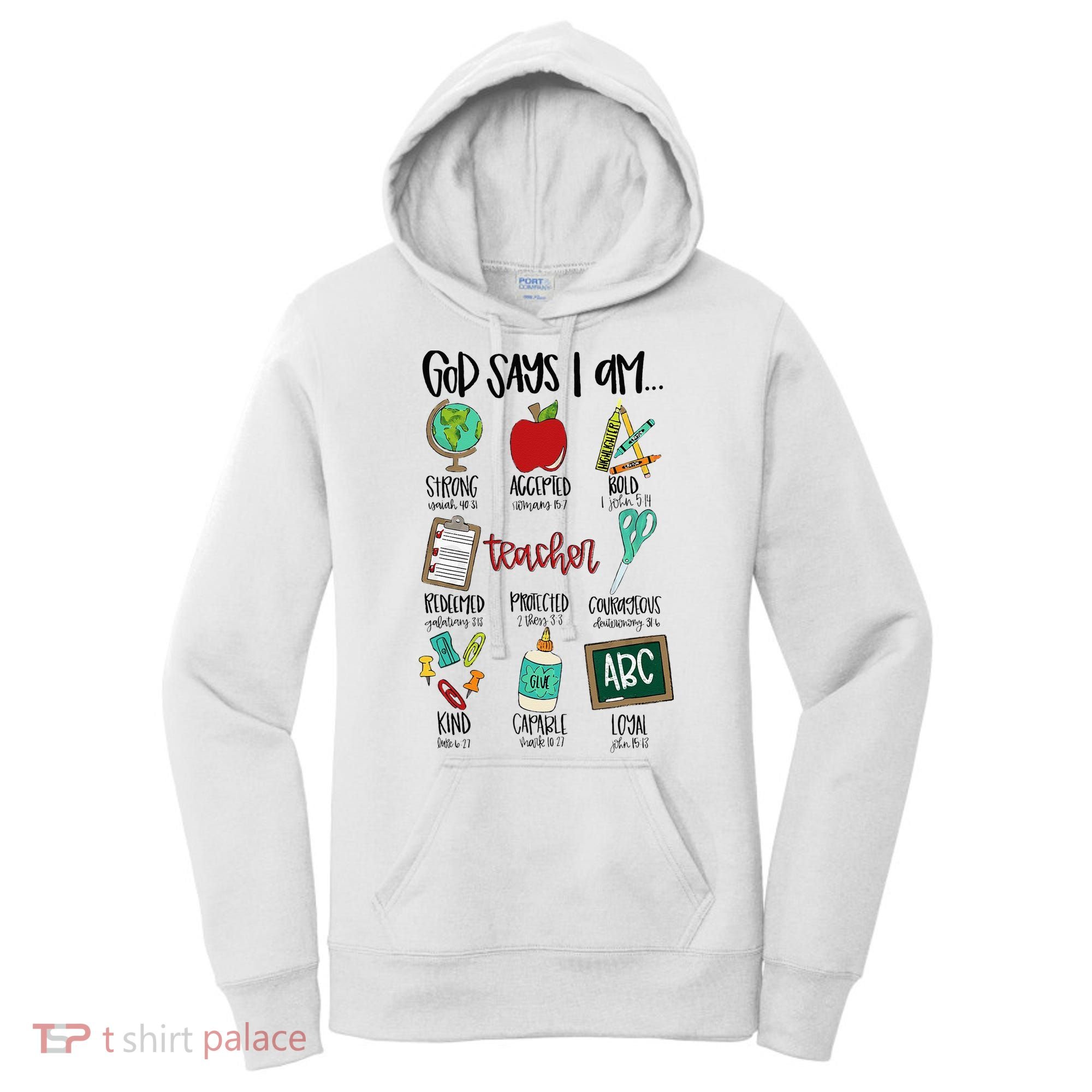 God Says I Am Teacher Women's Hoodie