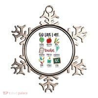 God Says I Am Teacher Ornament thumb 0