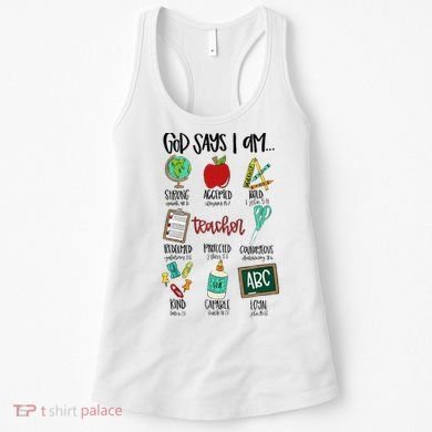 God Says I Am Teacher Women's Tank Top