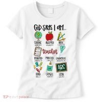 God Says I Am Teacher Women's T-Shirt thumb 0