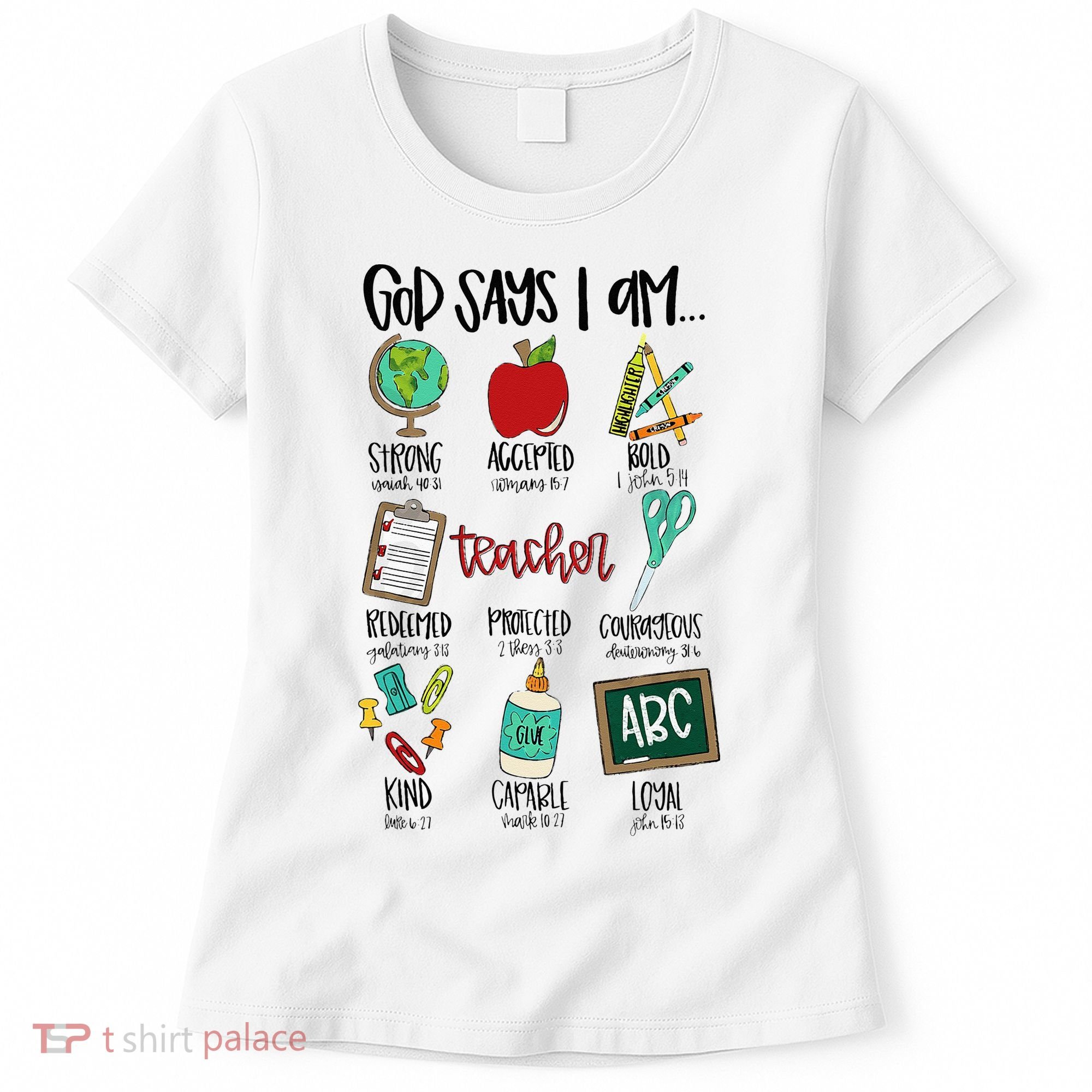God Says I Am Teacher Women's T-Shirt