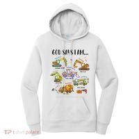 God Says I Am Cute Construction Christian Women's Hoodie thumb 0