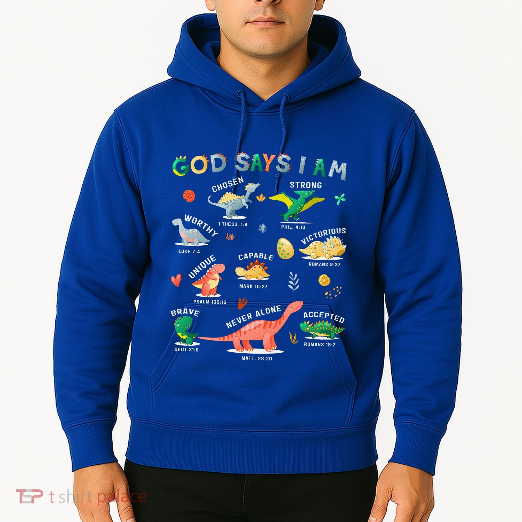 God Says I Am Dinosaur Hoodie