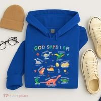 God Says I Am Dinosaur Hoodie thumb 4