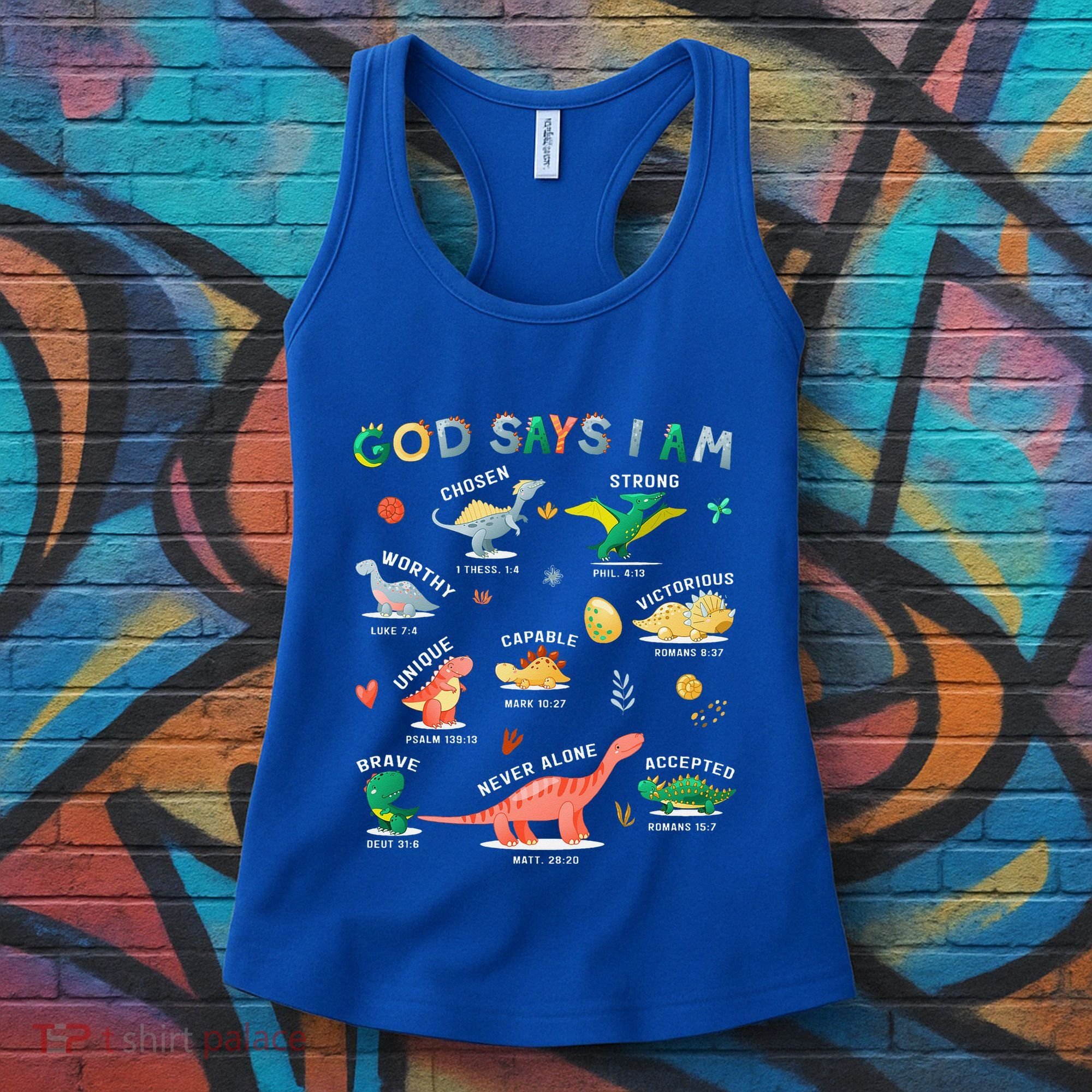 God Says I Am Dinosaur Women's Tank Top